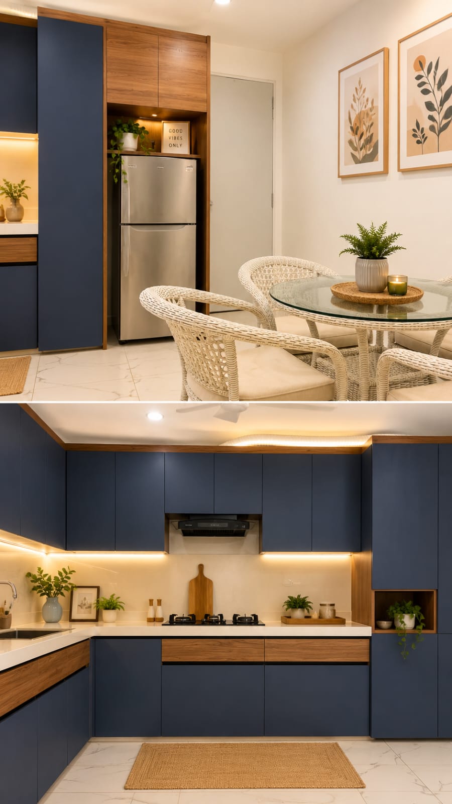 Dining nook and modular kitchen